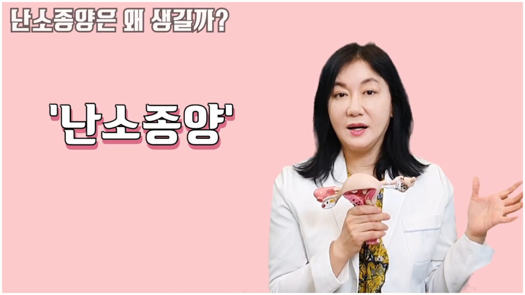 난소종양은 왜 생기는건지 설명하는 사진