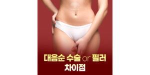 대음순수술 or 대음순필러 차이점, 어떤 선택이 더 적합할까?