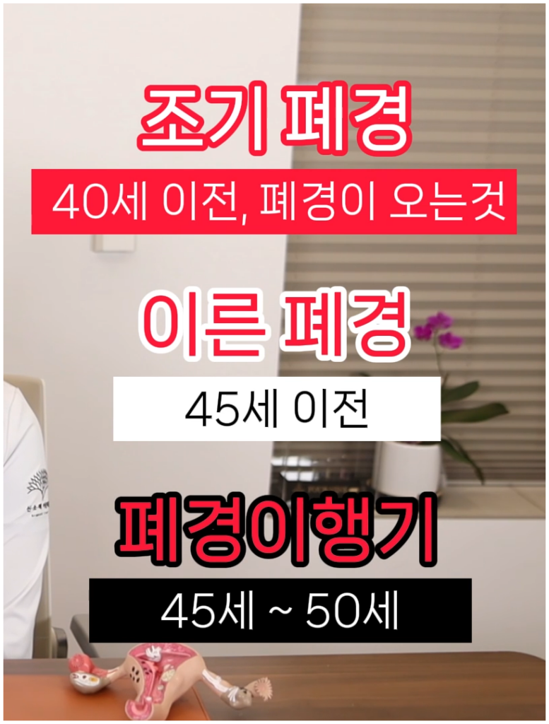 조기폐경  이행기