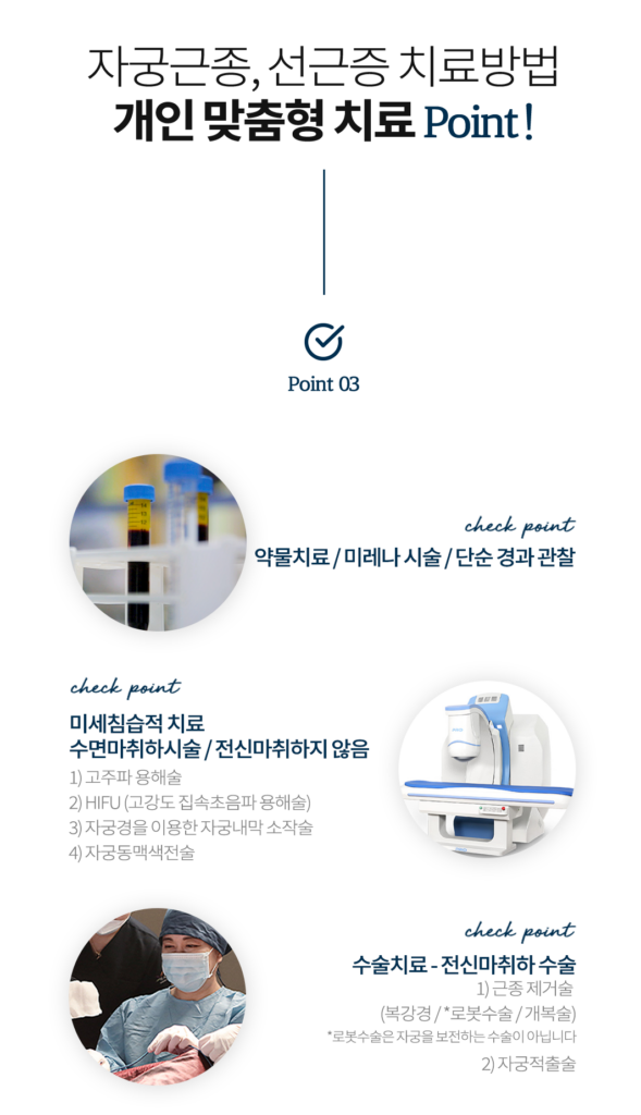신소애여성의원의 자궁보존치료 시스템