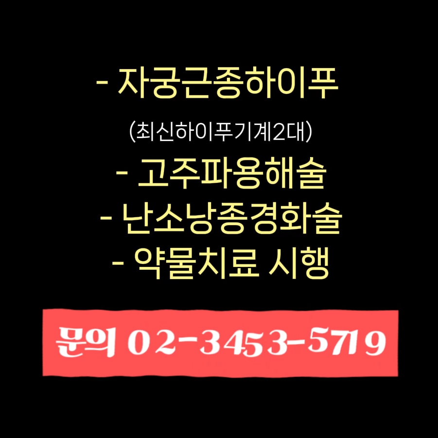 자궁근종 치료방법