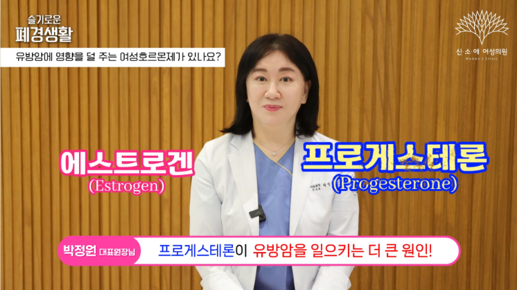 프로게스테론이 유방암을 일으키는 더 큰원인